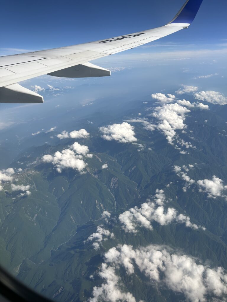 飛行機からの風景